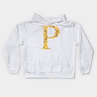 Rho Sorority Sunflower Sticker Kids Hoodie